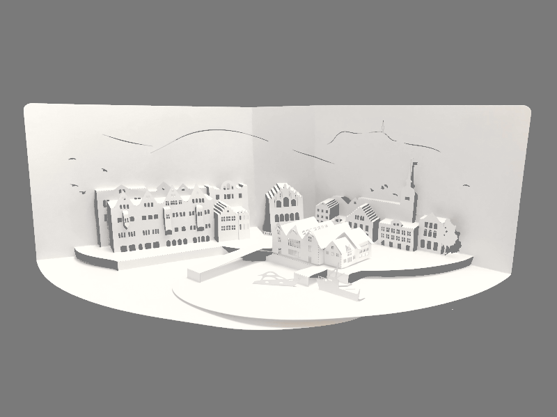Brett din egen 3D-modell av Bergen Havn